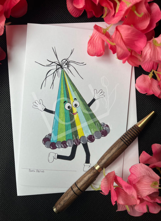 Dancing Birthday Hat Card
